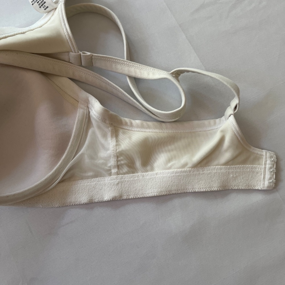Victoria's Secret VSX Sport Bra Padded Racerback White Sz L - Picture 3 of 10